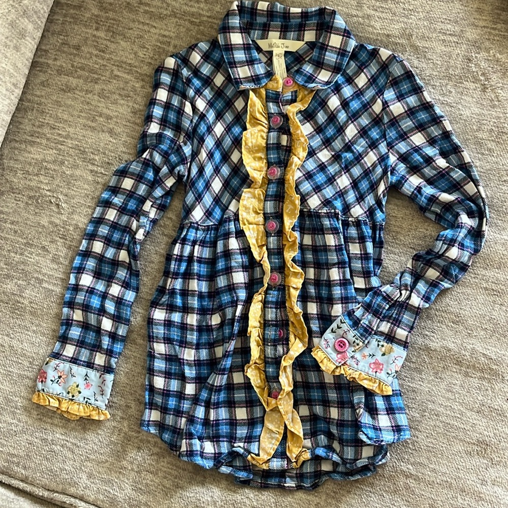 Matilda Jane soft flannel plaid top